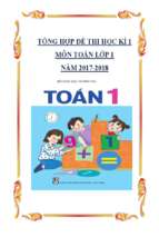 Tổng hợp đề thi học kì 1 môn toán lớp 1 năm 2017 2018