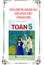 Tổng hợp đề thi học kì 1 môn toán lớp 5 năm 2017 2018