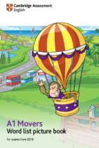 Yle movers 2018 wordlist picture book