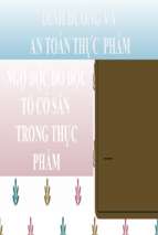 ngộ độc do độc tố có săn trong thực phẩm