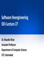 Lecture 27 CSC392 Dr  Muzafar Khan