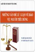 Bài giảng Luật bảo vệ người tiêu dùng   TS  Bùi Quang Xuân