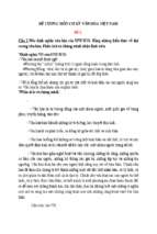 CƯƠNG MÔN CƠ SỞ  VĂN HÓA VIỆT NAM ( đã chỉnh sửa)