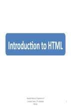lec 11 (Introduction to HTML)