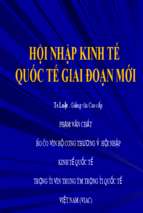 y HỘI NHẬP KINH TẾ