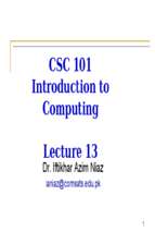 Introduction to Computing (13)