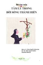 Bài tóm môn Tâm lý Thánh hiến   MARIA BIỂN (K LẤY)