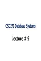 Database Systems (9)