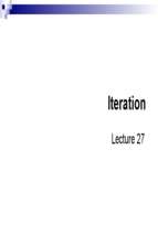 Lecture 27