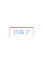 CSC441 Lesson 27