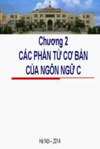 CSLT1C02 Cac phan tu co ban cua ngon ngu C