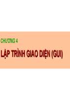 Bài giảng Nhập môn Java: Chương 4