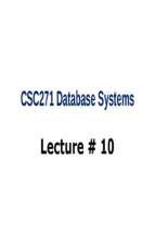 Database Systems (10)