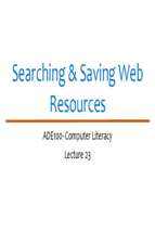 ADE Lecture 23  Saving Web Resources