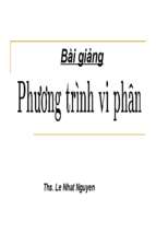 Giải tích 2Phuong trinh vi phan