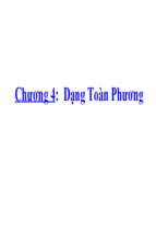 i số tuyến tínhchuong4 dangtoanphuong