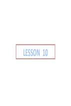 CSC441 Lesson 10