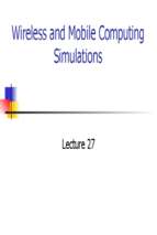 Wireless and Mobile Computing (11)