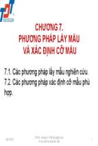 Chap7 ok Thiet ke nghien cuu va cac Phuong phap lay mau