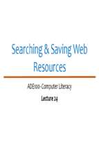 ADE Lecture 24  Saving Web Resources