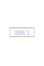 CSC441 Lesson 11