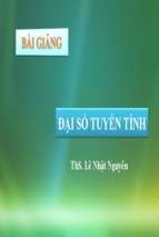 i số tuyến tínhchuong1 Dai so tuyen tinh