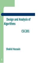 Algo VC Lecture 1