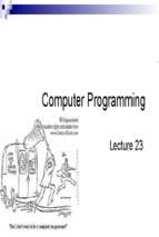 Lecture 23