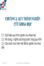 Chap2 Quy trinh nghien cuu khoa hoc