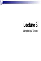 Lecture 3