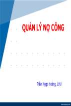 Bài giảng Quản lý công nợ   Trần Ngọc Hoàng