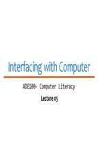 ADE Lecture 05