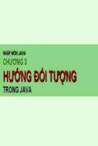 Bài giảng Nhập môn Java: Chương 3
