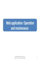 Lec 9 (operation and maintenance)