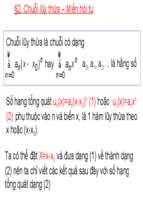Giải tích 2Chuoi Ham