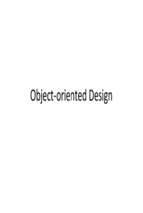 Object Oriented Design