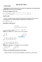 CẤP SỐ CỘNG