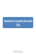 Lec 17 (Introduction to CSS)