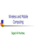 Wireless and Mobile Computing (1)