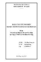 Báo cáo tốt nghiệp khoa Kinh tế   Du lịch: Giải pháp tạo động lực cho người lao động tại Công ty TNHH Gas Petrolimex Đà Nẵng