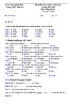 De thi HK I Lop 10  Hau Loc 4(trùng)