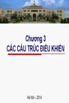CSLT1C03 Cac cau truc dieu khien