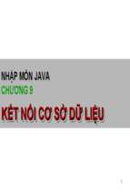 Bài giảng Nhập môn Java: Chương 9