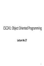 Object Oriented Programming (25)