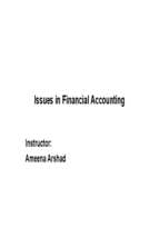Issues in Financial Accounting (1)