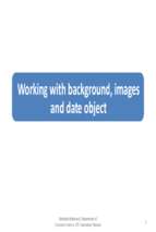 Lec 22 ( Working with background and images)