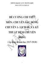 Đề cương chi tiết môn: Chuyên sâu Bóng chuyền 1 Lịch sử và kỹ thuật đệm chuyền bóng