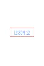 CSC441 Lesson 12