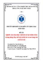 Thuyet minh ĐTNCKHSV chất béo hạt chôm chôm (bơ chôm chôm)