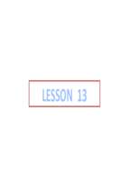 CSC441 Lesson 13